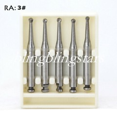 8 Types Dental Round Carbide Bur for Slow Speed Latch Type RA 1# – 8# Burs