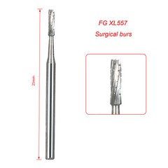 1-10x Dental FG 557 SL Surgical Carbide Burs Friction Grip FGOS XL 557 25mm