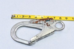 2 Columbus McKinnon Safety Locking Ladder Snap Hook Steel Proof Tested 3,600lb