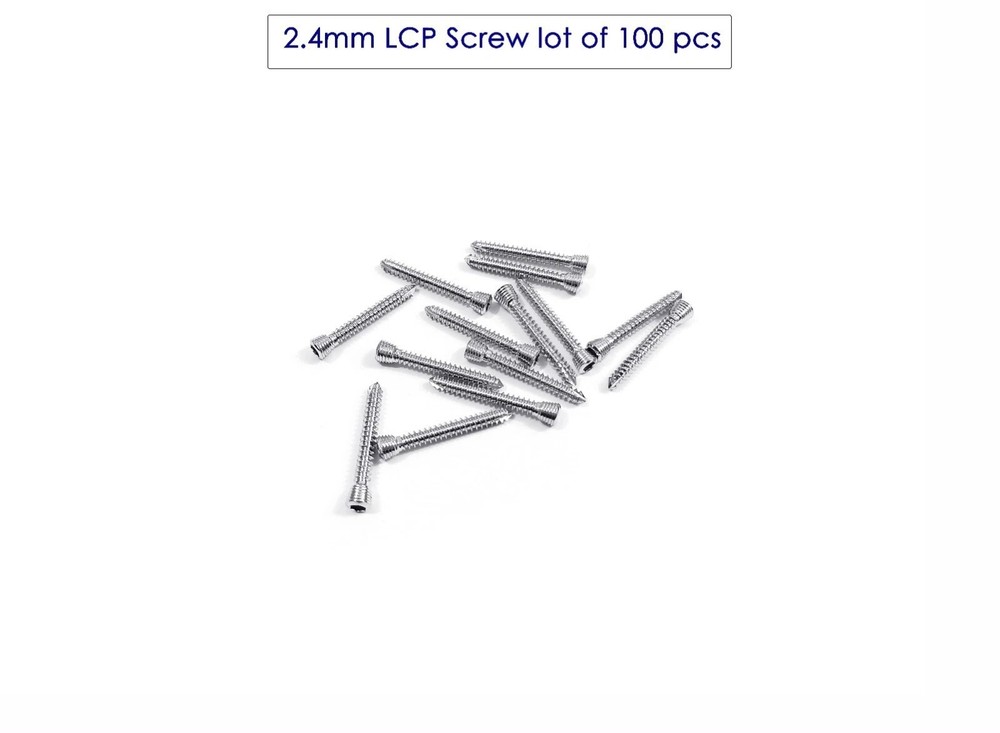 2.4mm LCP Screw lot of 100 pcs veterinary instruments