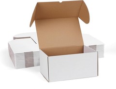 12x8x6 White Shipping Boxes Set of 15, Corrugated Cardboard Mailer Boxes for …