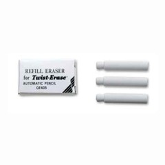 Pentel E-10 Eraser Refill lot/2 Twist Erase Mechanical Pencils 3pc Office School