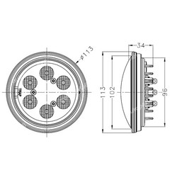 LED Flood lights for Ford New Holland 2000,2100,2110,2120,2150,2300,2310,2330