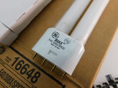 NOS GE 16648, Fluorescent light bulbs, case of 10, F40/30BX/SPX35, 4 pin
