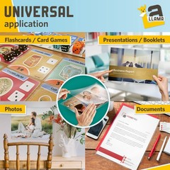 Textured Self Adhesive Laminating Sheets, Crisp Linen Finish, 9 x 11.5 Inches…