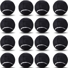 16 Pack Precut Tennis Balls for Chairs Non Slip Leg Rubber Glide Black