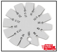 Stainless Steel Bevel Gauge – 15°-120° Knife & Axe Angle Finder | Precision Tool