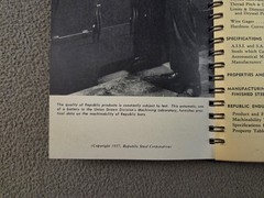Republic Steel Machining Data For Cold Finished Bars Metals Book 1957