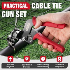 150 PCS Metal Zip Ties & Stainless Steel Cable Tie Gun Heavy Duty Tool Set⭕️