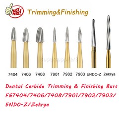 10 Pcs Dental Carbide Trimming & Finishing Burs FG7404/7406/7408/7901/7902/7903