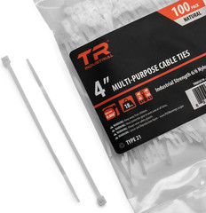 (100) 50 Pounds 14 Long BLACK UV Cable Zip Ties Ty Wraps Made USA