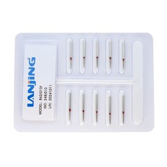 Flame Diamond Burs Fine Grit Red 862/010F FG for High Speed Dental Turbine