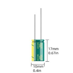 10 Pack 160V 47uF Premium Low ESR Electrolytic Capacitors 10x17mm 160 Volt 47
