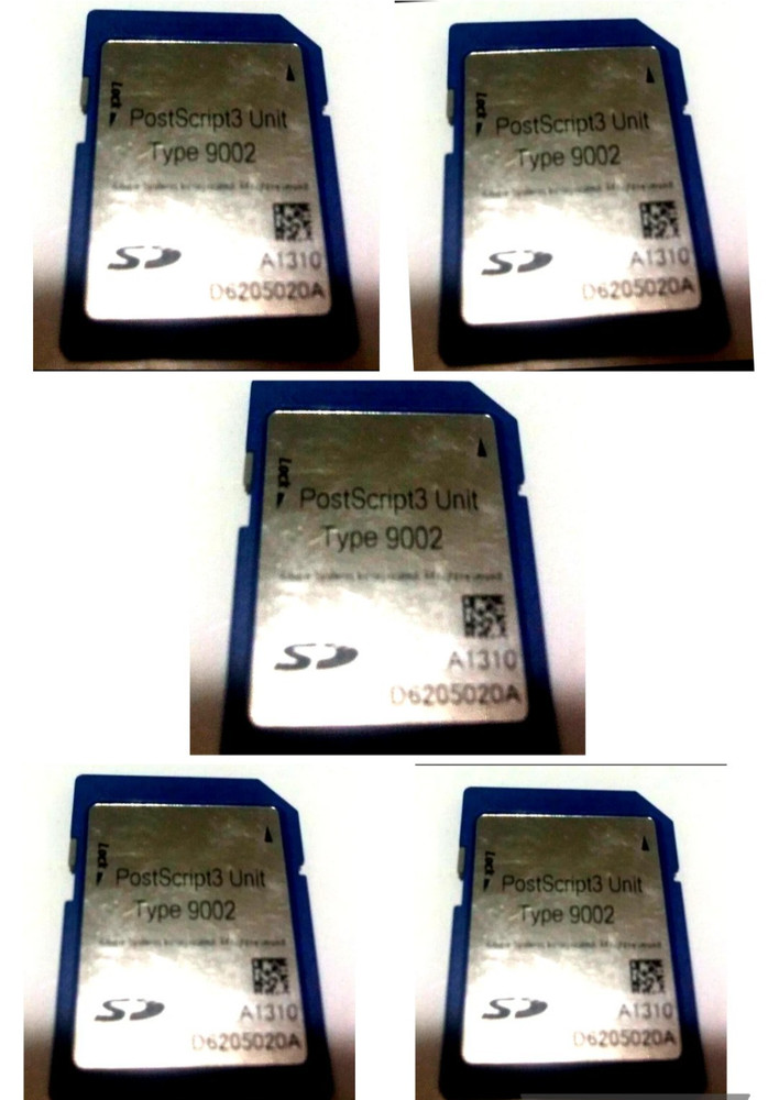 LOT OF 5 Ricoh PostScript Unit3 Type 9002 MP 6002 7502 Apple mp6002