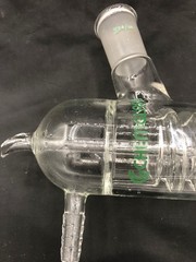 CHEMGLASS Glass 24/40 Outer 24/40 Inner Friedrichs Condenser 12mm HoseCG-1210-01