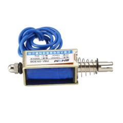 DC 12V 40g 10mm Push Pull Type Solenoid Electromagnet, Open Frame, Linear Motion