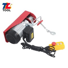 880LBS Mini Electric Hoist 14 FT Wired Remote Control 110V 980W Height 20-40 FT
