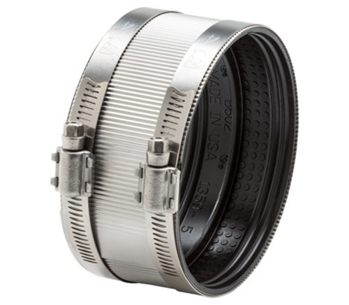 MISSION RUBBER C400C NO-HUB COUPLING 4″ SS DRAIN WASTE VENT CONNECTION