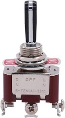 Heavy Duty Rocker Toggle Switch 16A 250V SPDT 3 Position ON Off ON Black Handle
