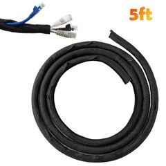 5FT Cord Protector Wire Loom Cable Sleeve Split Tubing Self Wrap Management