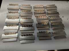 Lot of 25 Lista Aluminum Cabinet Drawer Dividers 2″ x 3-7/8″ D75-06 Stanley
