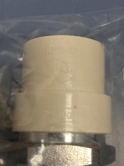 Lot of 20 Apollo – CPVCMA3420PK – 3/4″ x 3/4″ MNPT – CPVC Male Adapter
