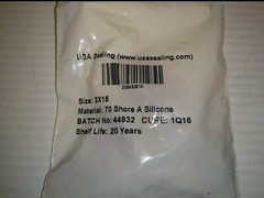 USA SEALING ZUSAS3X15 SILICONEO-RING, 3mm x 15mm, PACKAGE OF 25, NIB
