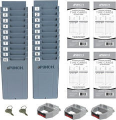 Upunch HN4500 Advanced Calculating Time Clock Bundle for Small Business: Complet