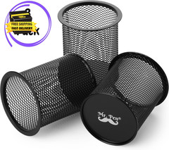 – Mesh Pen Holder, 3Pcs, Pen Holder, Pencil Cup Holder | Black Pen Holder, Pen C