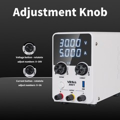 YIHUA 305D-V DC Power Supply 0-30V 0-5A Adjustable Digital Lab Bench Supply
