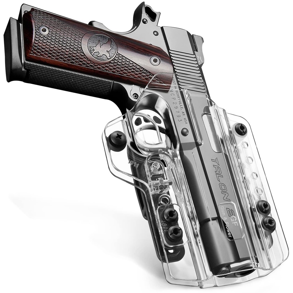 1911 Holster, IWB & OWB Convertible – Optic Cut – Fits 1911 5″ No Rail – Incl…