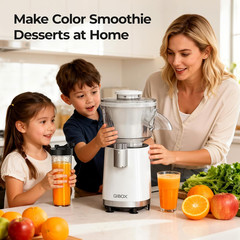 QIBOX Snow Cone Machine & Smoothie Blender 2 in 1, 700W Powerful Shaved Ice Mach