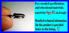 Mini Spy Audio Bug – 300m Wireless UHF Transmitter, Hidden Mic, Made in Israel