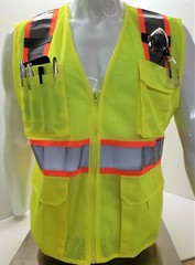 FX Two Tone High Visibility Reflective Yellow Safety Vest (XSmall-5XL)