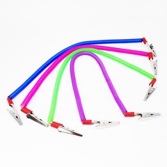 Dental Patient Bib Clips Chains Napkin Holder Flexible Coil Plastic Chain