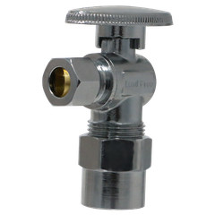2 Pcs XFITTING 1/2″ CPVC x 3/8″ OD Compression Angle Stop Valve, 1/4 Turn