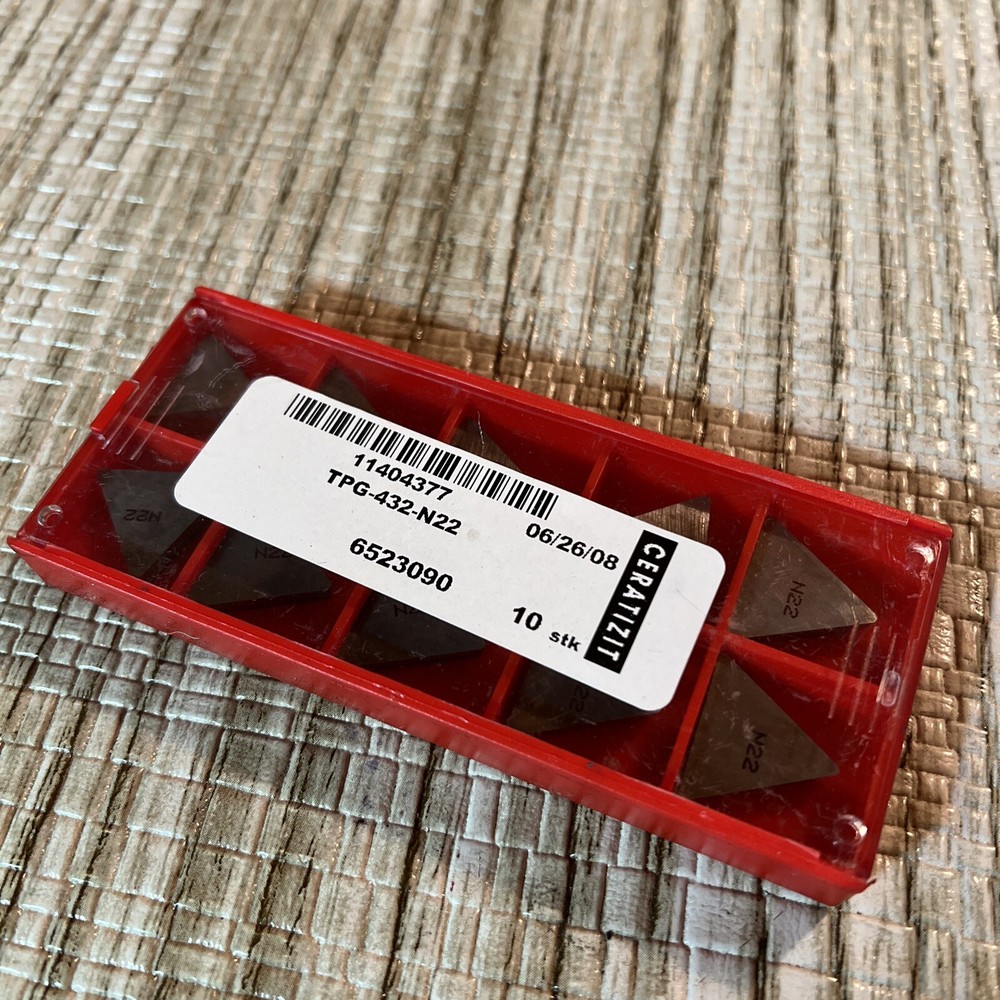 New Ceratizit Group TPG 432 N22 Triangle Carbide Inserts Metal Lathe