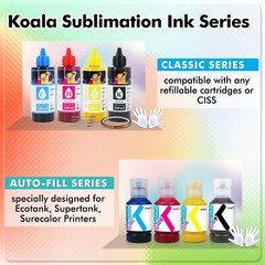 2 Bottles 200ML Koala Sublimation Ink BLACK for All Inkjet Printers