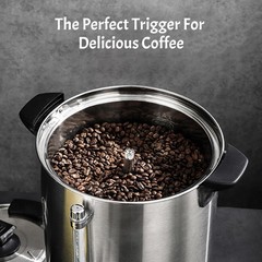 Lsysgsb Commercial Coffee Urn Grade Stainless Steel 50-Cup 8L/2.11Gal Coffee