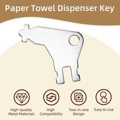 12Pcs Paper Towel Dispenser Key, Universal Paper Towel Dispenser Replacement …
