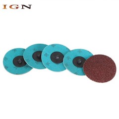 25× 3 inch 36 Grit Aluminum Oxide Roll Lock Die Grinder Sanding Grinding Disc US