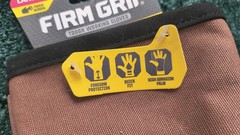 Size L Firm Grip Duck Canvas Utility Tough Working Gloves TouchScreen Finger