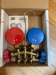 JB Industries HVAC Manifold Gauge Set R-12 R-22 R-502 Brass Made in USA
