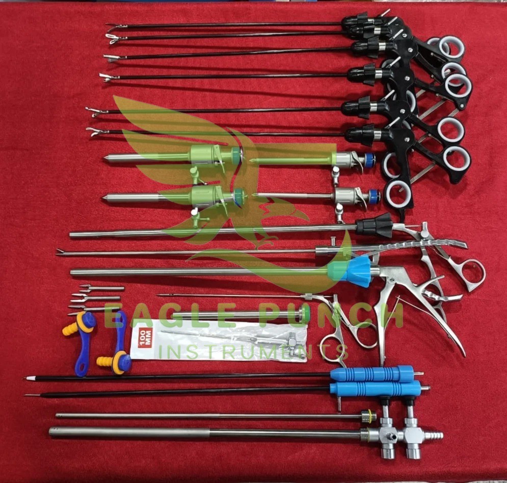 21pc – Laparoscopic Surgery Set SS High Quality Reusable Instruments