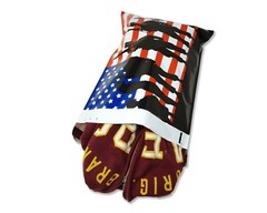 10×13, 12×15 U.S Soldier Patriotic Poly Mailers, Custom Flag Shipping Envelopes