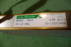 LUCAS WEINSCHEL MODEL 4652 STEP ATTENUATOR 0-110DB/10DB DC-18GHZ
