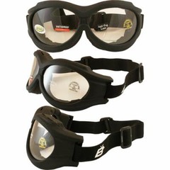 Birdz Eyewear – The Buzzard – Motorcycle Goggle Fits Over Glasses Clear Lens