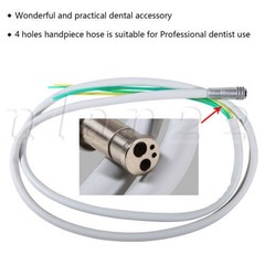 Dental High Speed Handpiece Tubing Hose Midwest 4 Hole Fiber Optic 6 Pin 2 Holes