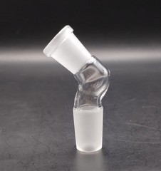 B Quality 14F-18M 45 Degree Angle Glass Ground Joint Attachment Adapter Elbow