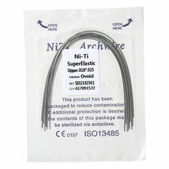 100pcs/10 Packs Dental Orthodontic Elastic Niti Arch Wire Rectangular Oval/Ovoid